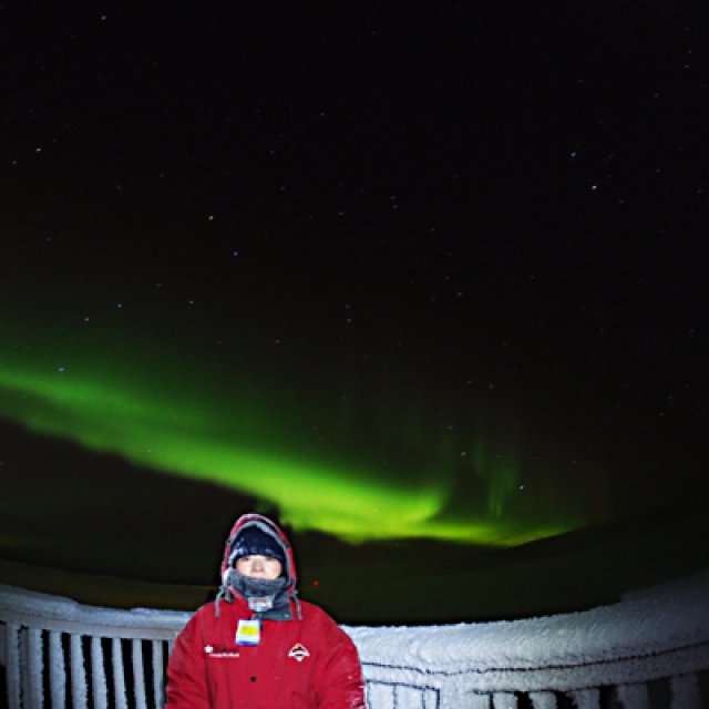 Arctic Day: Aurora Viewing at Mt Sima | evening (Dec 12, 2015)