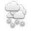 Overcast, light snow Overcast, light snow