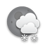 Few clouds, low drifting snow Few clouds, low drifting snow