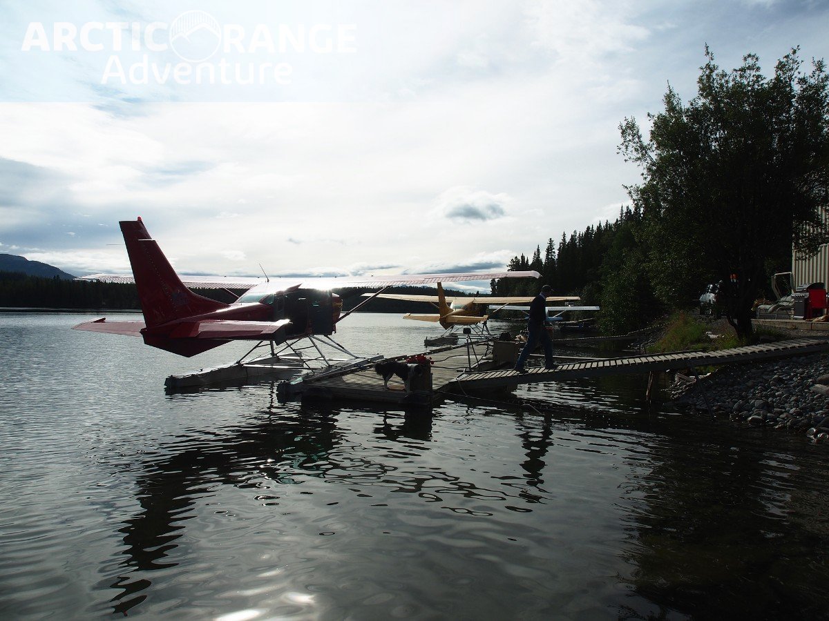 Float plane at dock | Arctic Range Adventure