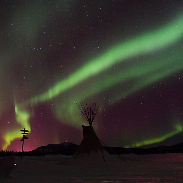 Arctic Day: Aurora Viewing | evening (Feb 28, 2014)